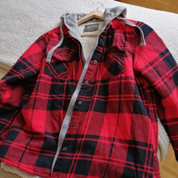 Natural double layers jacket with hood - Picture 3 of 3